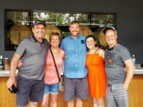 Scottish group visiting Geddes Wines in McLaren Flat