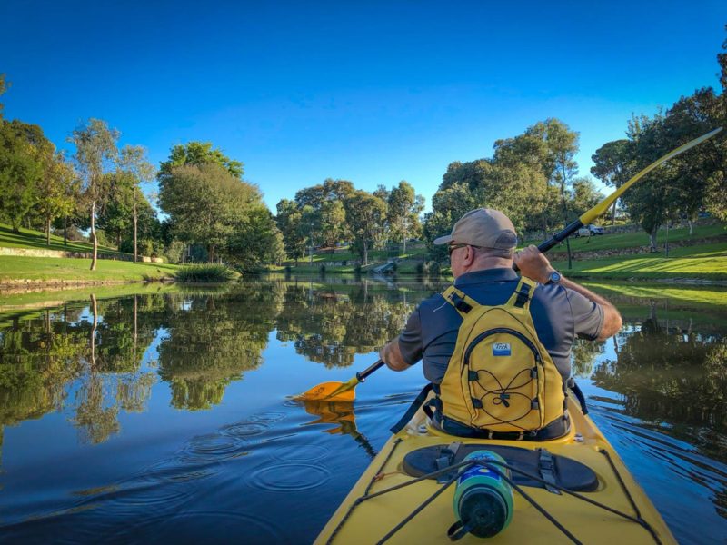 Kayaking, still water, peaceful, outdoor education