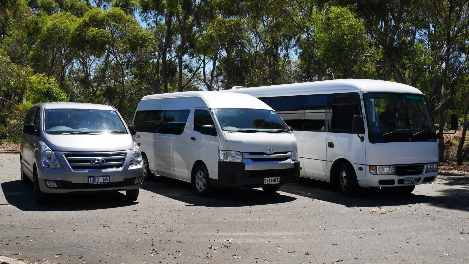 Adelaide Transport T.BUS fleet -7, 13 and 24 seat passengers mini buses