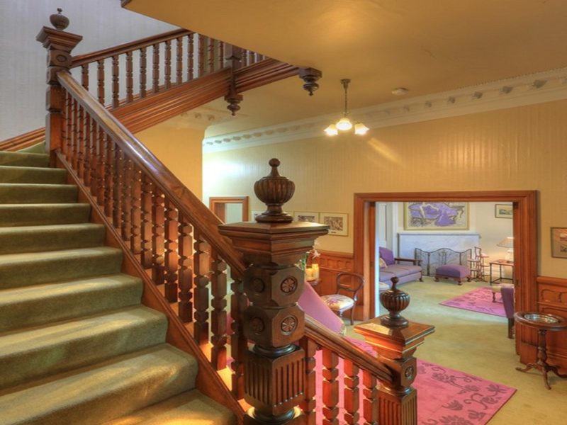 Staircase to upstairs ensuite rooms