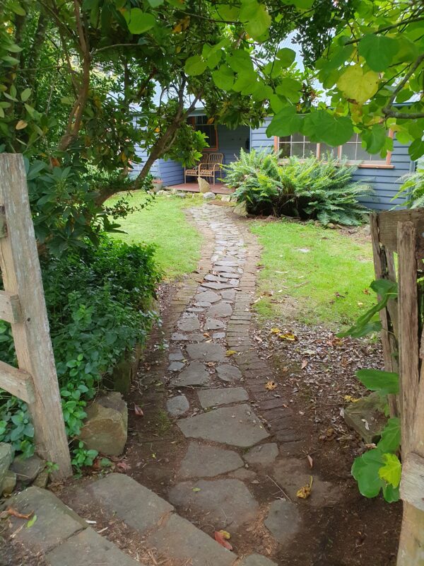 Stone path leading to The Whimsy