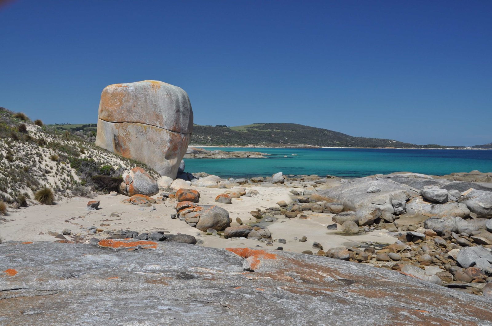 Castle Rock looking towards Settlement Point Flinders Island Tasmania