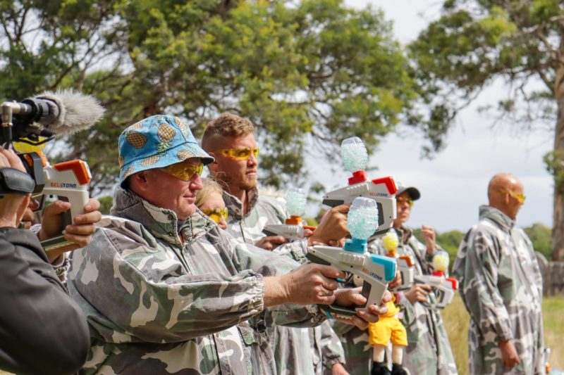 Everyone has a good time at Freycinet Paintball & Campground