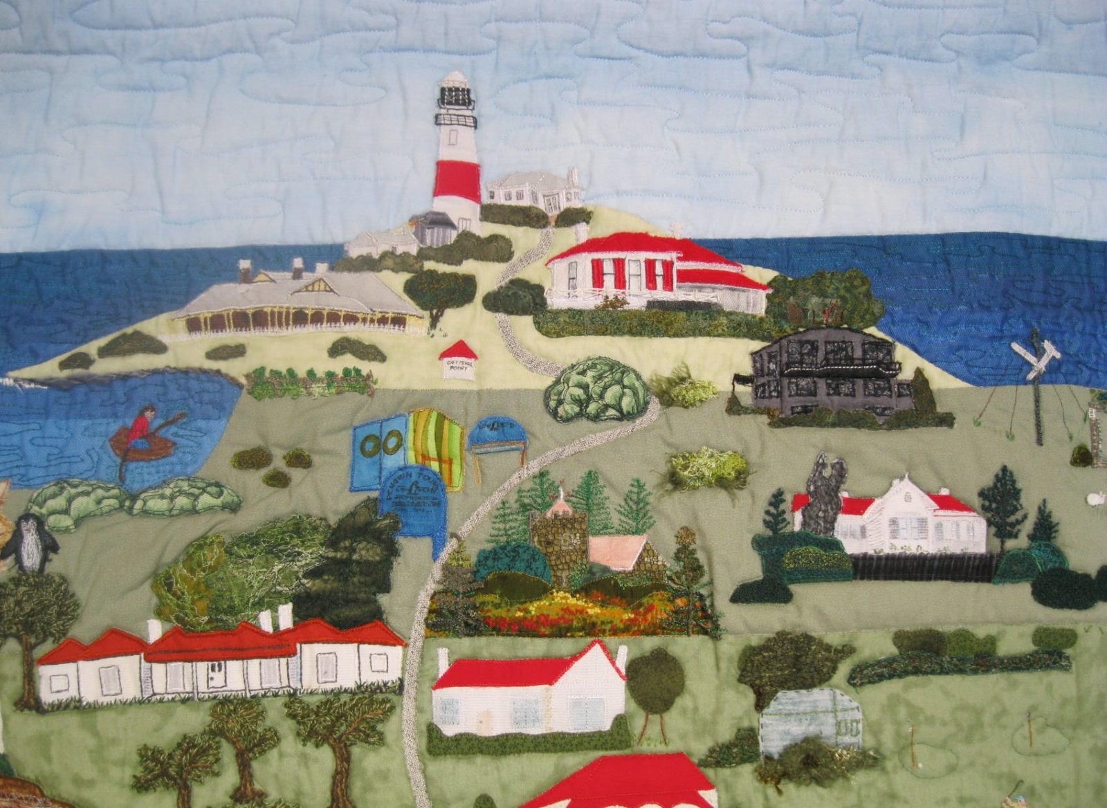 Quilt detail - Low Head Lighthouse