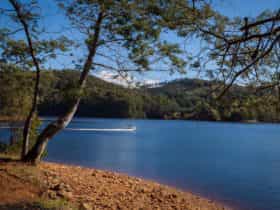 Lake Barrington is a great place for fishing, boating and camping