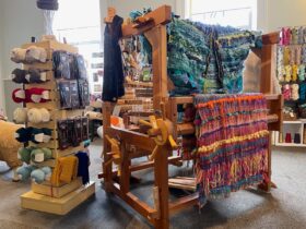 Hand woven garments designed and made by Carol Anne Morrison