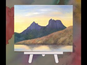 Painting of Cradle Mountain