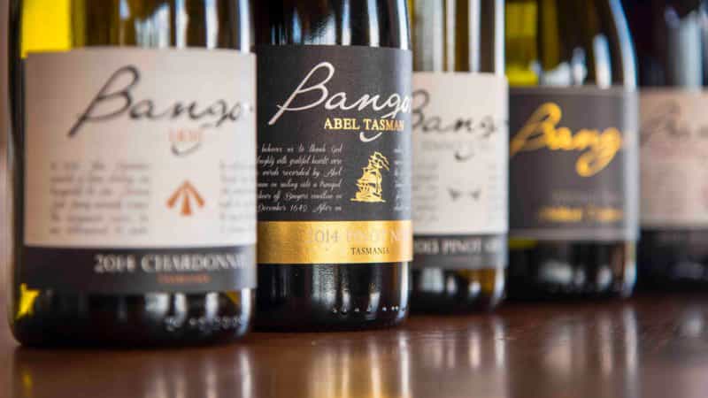 Bangor selection of wine, Chardonnay, Pinot Noir, Pinot Gris, Riesling, Sparkling.