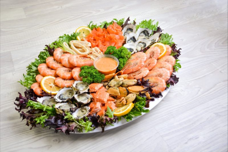 Fresh Tasmanian seafood platter