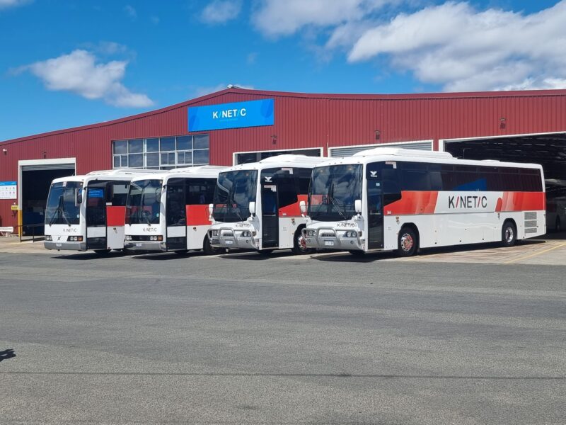 buses at Launceston depot