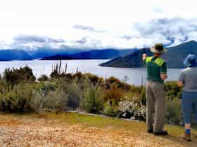 Guides be guiding on the Lake Pedder & South West Wilderness Walk with Life's An Adventure