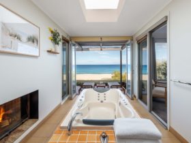 Beachfront Villa two double spa beach views