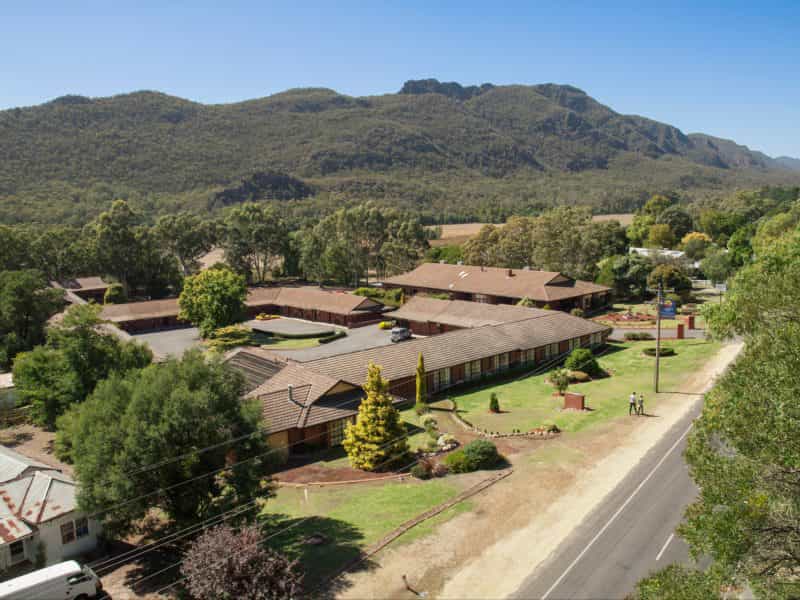 Aerial View of Comfort Inn Country Plaza Halls Gap