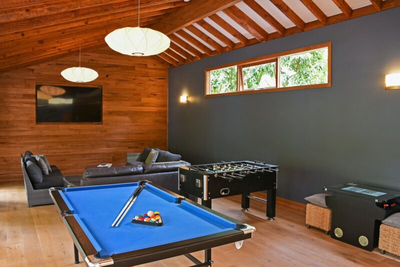 In The Valley Games room with pool table