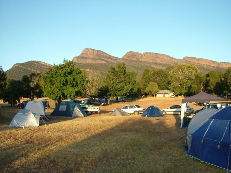 Camping Sites suitable for large groups at Grampians Paradise Camping and Caravan Parkland