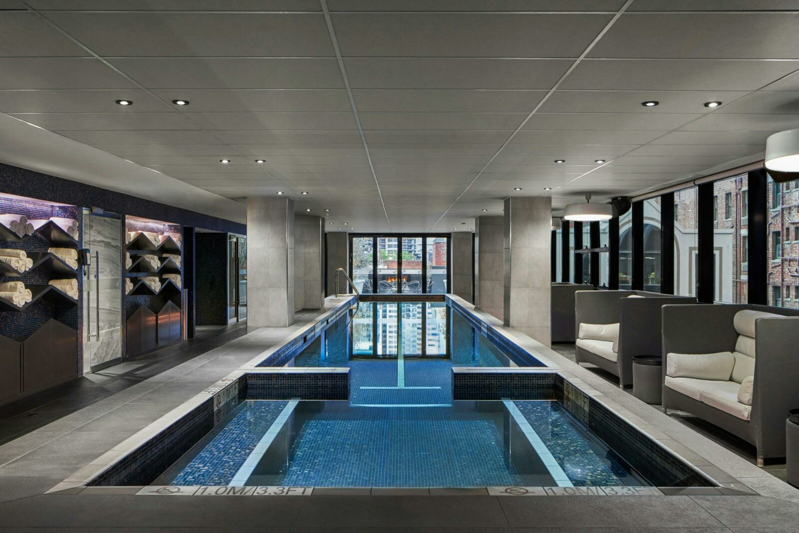 Indoor pool at Sheraton Melbourne Hotel