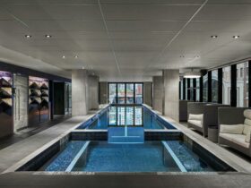 Indoor pool at Sheraton Melbourne Hotel