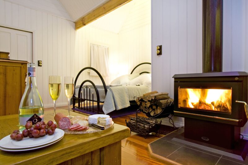 Cosy fire and comfortable beds.