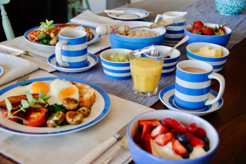 Gorgeous breakfast provisions are included in your rate at Wombat Bend