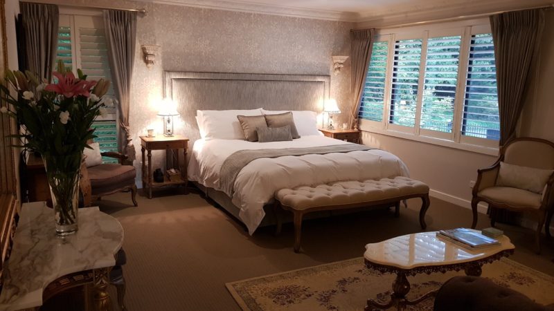 Beautiful bedroom with elegant furnishings
