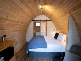 Inside pod with ensuite