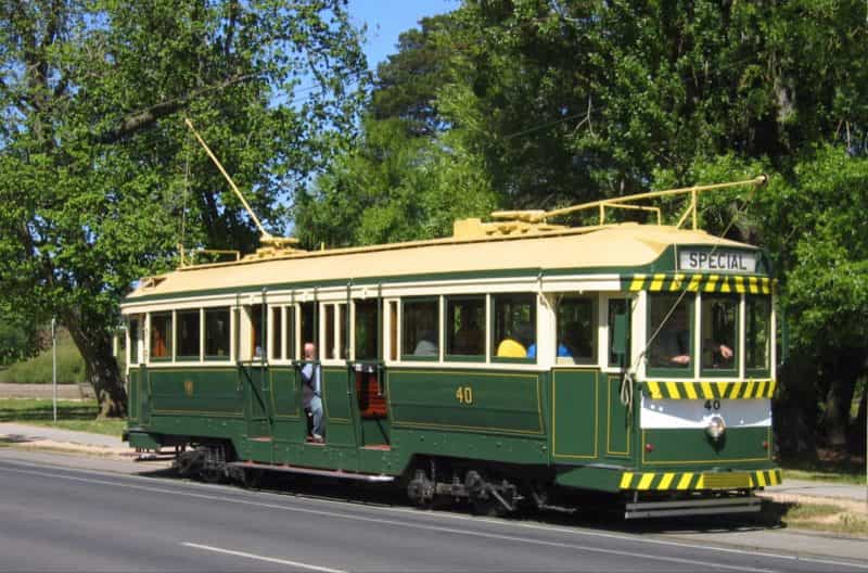 The last tram to run in service in 1971