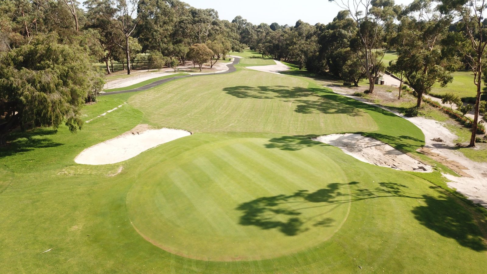 Centenary Park Golf Course Aerial of the 18th