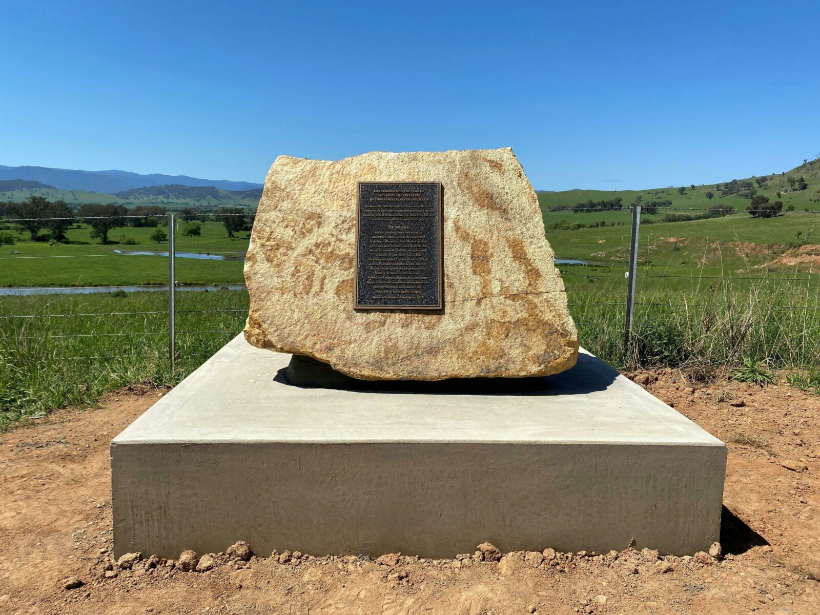 Strzelecki Memorial on Towong Hill Road, Upper Murray, Victoria