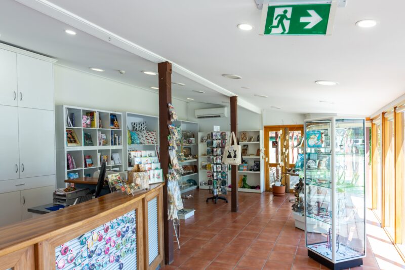 The gallery shop in the foyer stocks works by local craftspeople and artisans and giftware