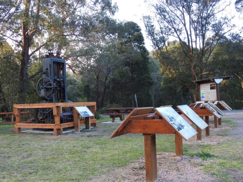 Picnic and Family area at the Noojee Railway Station Precinct