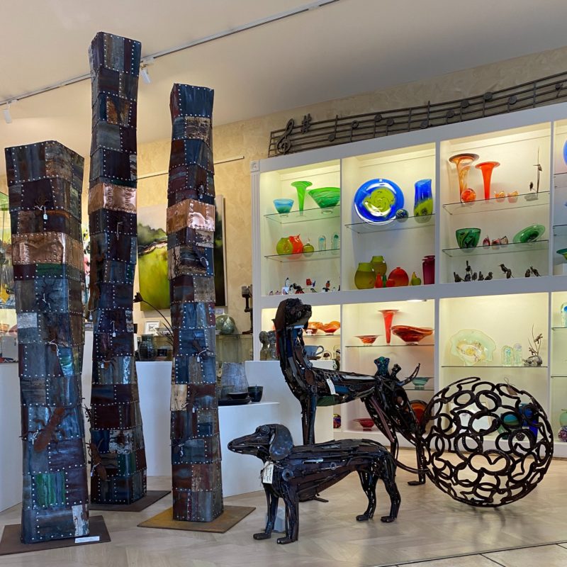 Sculptures and hand-blown glass by Australian artists feature at Town and Country Gallery Yarragon