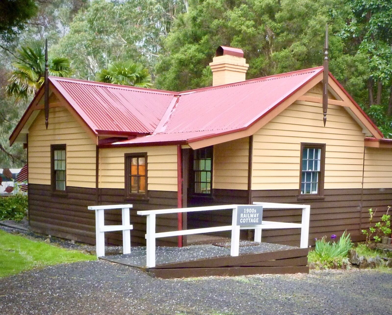 Exterior of Our restored & fully furnished 1900s Railway Cottage