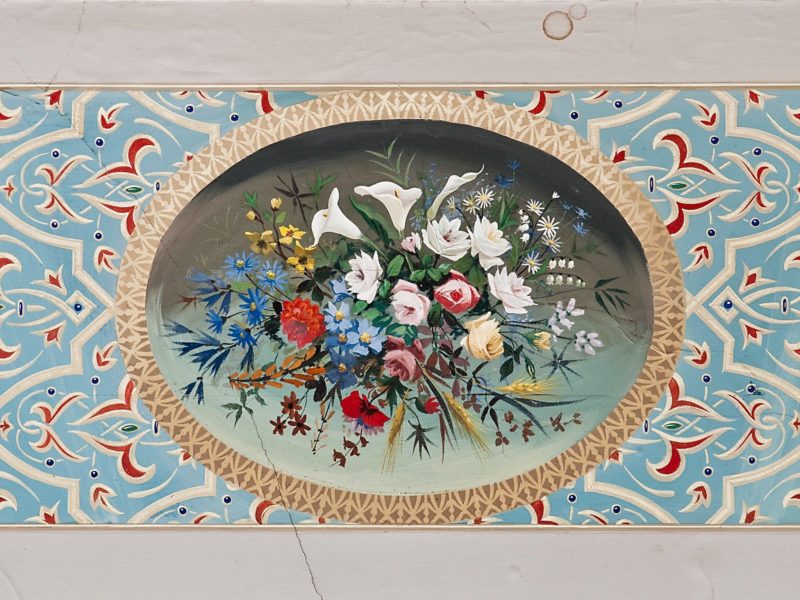 Ceiling detail, Boudoir, Villa Alba Museum