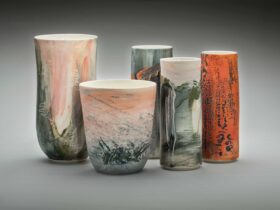 Collection of vessels from Wendy Jagger's exhbition - Terrain