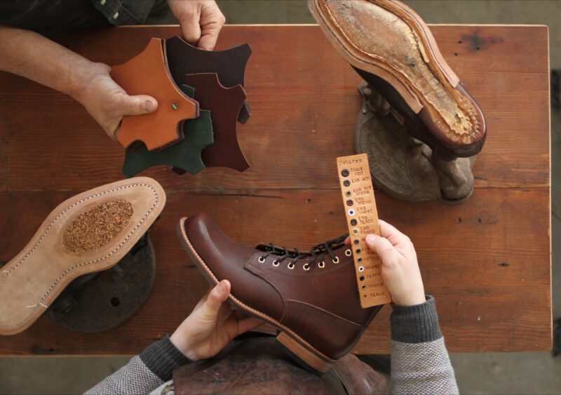 Choosing options for your boots with leathers