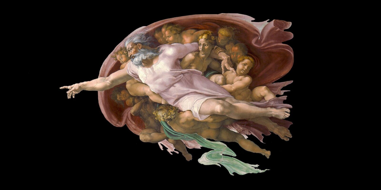 The Creation of Adam (detail), Michelangelo, fresco, Sistine Chapel, Rome