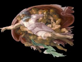 The Creation of Adam (detail), Michelangelo, fresco, Sistine Chapel, Rome