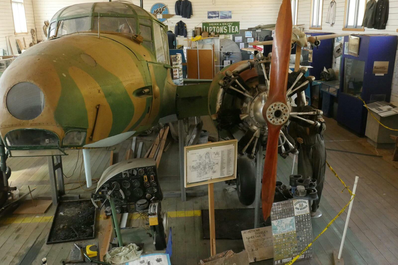 Alan Penhall’s “Faithful Annie”, Avro Anson on display at Ballarat Aerodrome. The Anson was develope