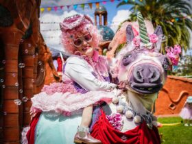 Dolly and her unicorn Benalla Festival 2022