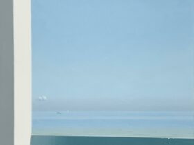 Ken Smith, Beach 1 (Cloud), 2023, acrylic on paper, 66 x 40.3 cm