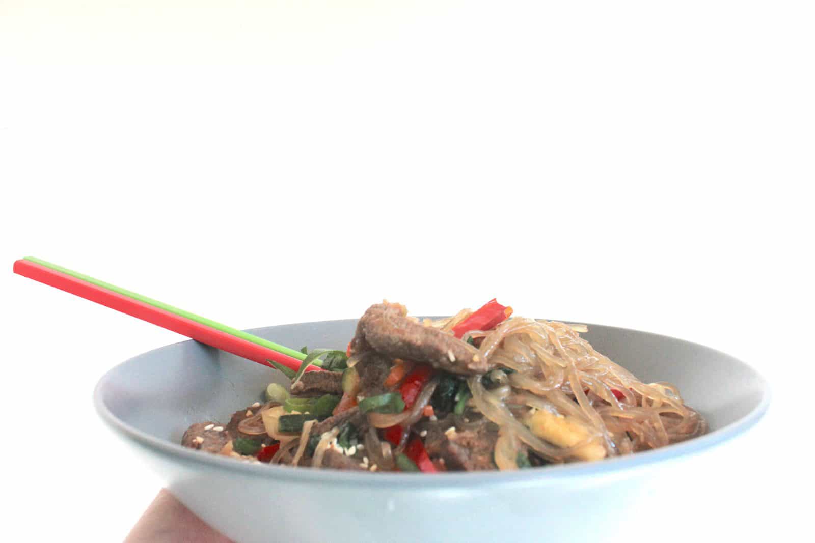Stir-fried Glass Noodles and Vegetables