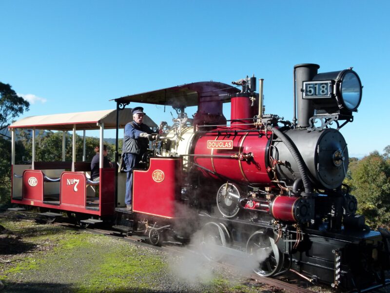 'Douglas' undergoing steam trials