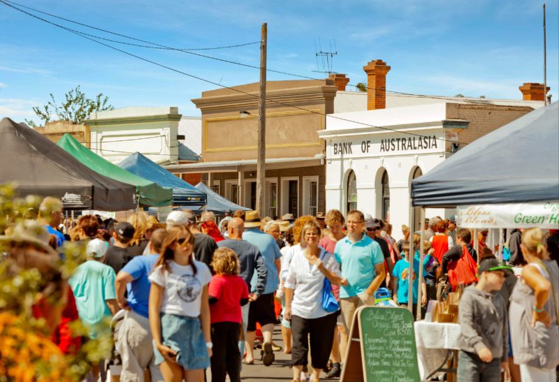 The whole town of Talbot becomes a vibrant village marketplace on the third Sunday evey month.