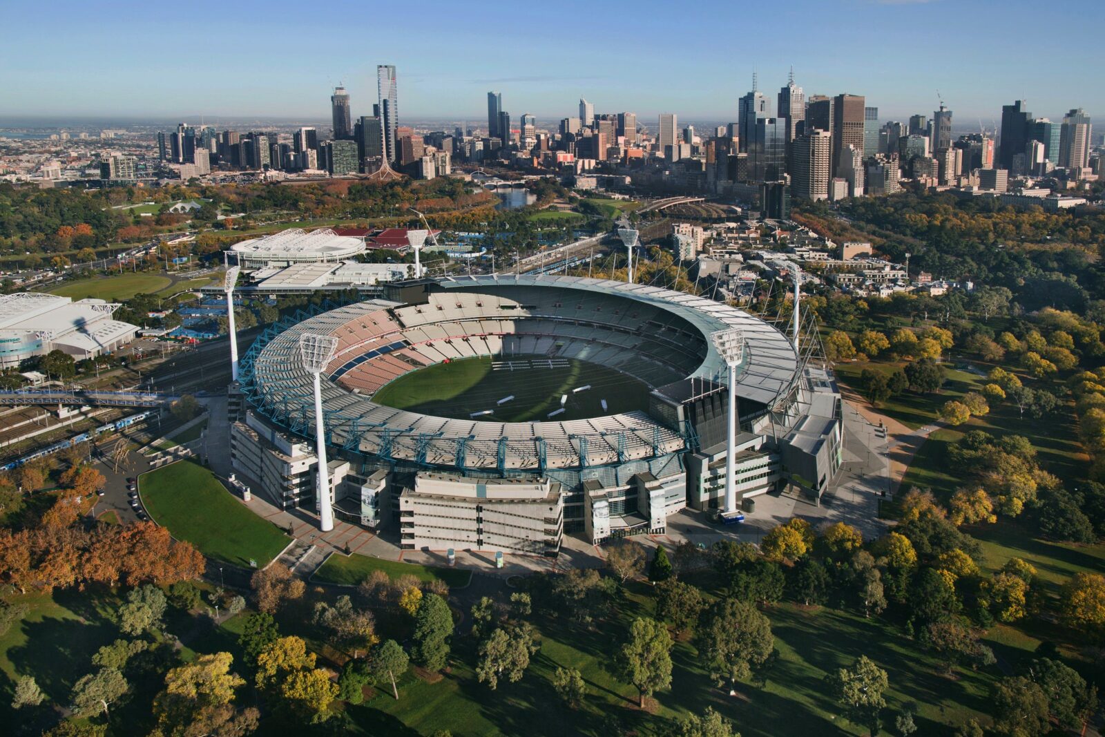 Image showing MCG and Yarra Park, location of the 2022 Toyota AFL Grand Final