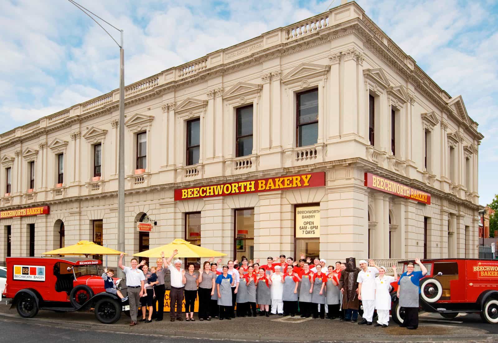 The Ballarat team ready to welcome you to Beechworth Bakery