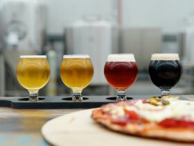 Beer Paddle and Pizza