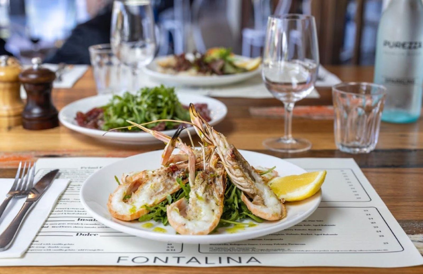 Seafood dish at Fontalina