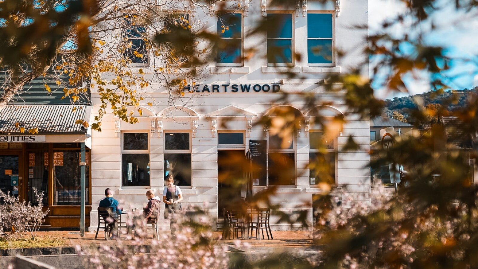 Heartswood has ample outdoor dining with street side tables and a rear outdoor courtyard