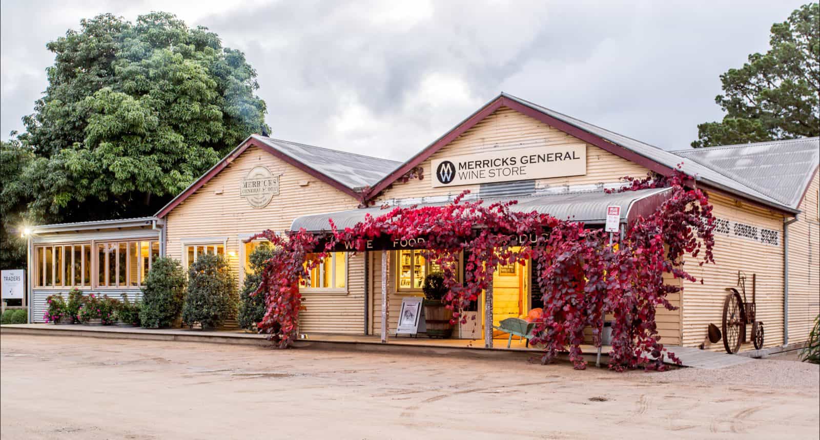 The front entrance at Merricks General Wine Store