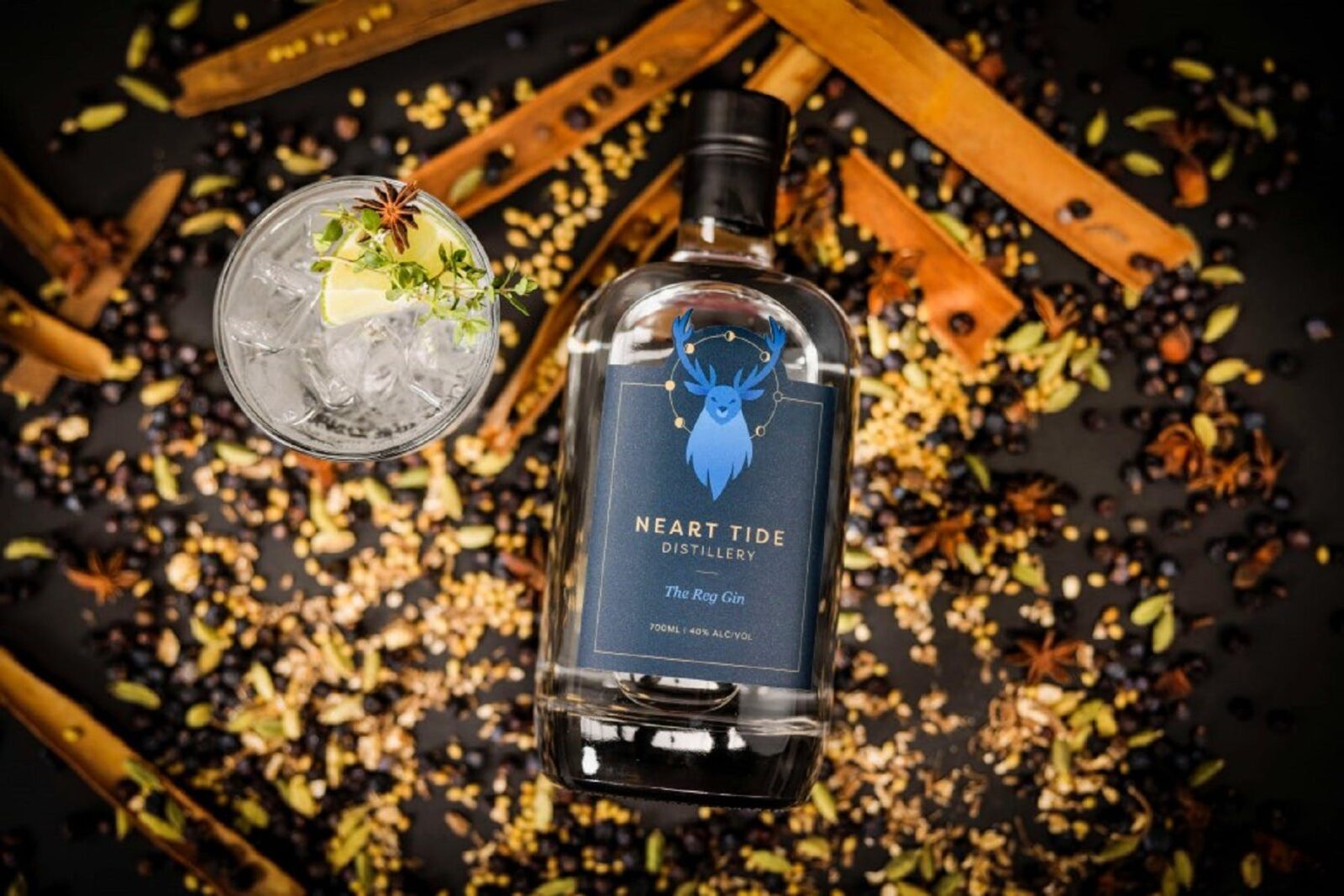 The Reg Gin - warming spices such as Cassia and Star Anise give this gin a lovely warmth and depth